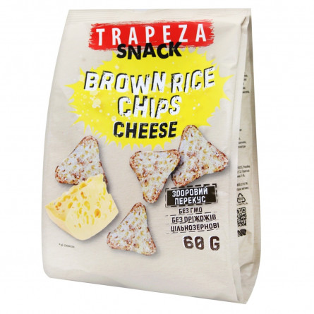 Чіпси Трапеза рисові зі смаком сиру 60г