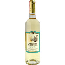 Вино Baron de Lirondeau біле напівсухе 0.75 л 10.5% mini slide 1